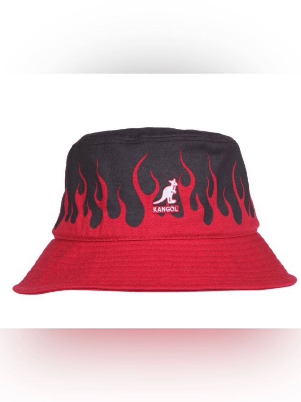VISION OF SUPER X
KANGOL Black and Red Flame Bucket Hat